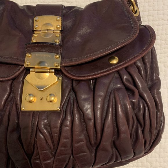 Mui Mui Brown leather bag - Picture 3 of 7